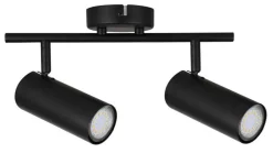 Oświetlenie Przedpokoju|Oświetlenie Jadalni>Candellux Lighting Lampa czarna sufitowa Collyspot 2xGU10