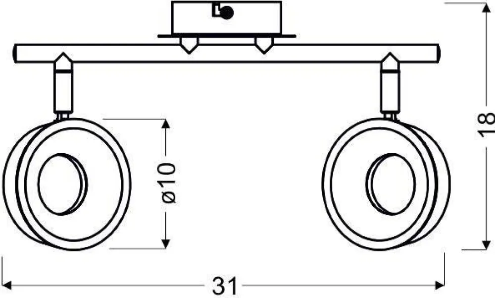 Oświetlenie Przedpokoju|Oświetlenie Sypialni>Candellux Lighting Lampa Isla led chrom3000K