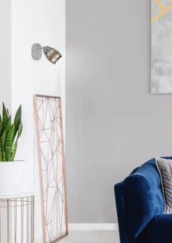 Oświetlenie Przedpokoju|Oświetlenie Sypialni>Candellux Lighting Lampa kinkiet 1X10W E14 LED chrom MILTON