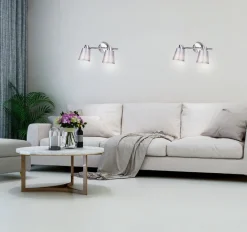 Oświetlenie Jadalni|Oświetlenie Sypialni>Candellux Lighting Lampa listwa sufitowa PIN chrom 2x40W