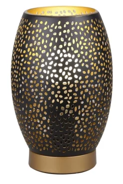 Oświetlenie Sypialni|Oświetlenie Salonu>Candellux Lighting Lampa nocna ażurowa czarno-złota Venus