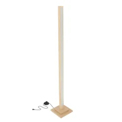 Oświetlenie Jadalni|Oświetlenie Salonu></noscript>alset Lampa podłogowa LED stojąca 120cm drewno naturalne