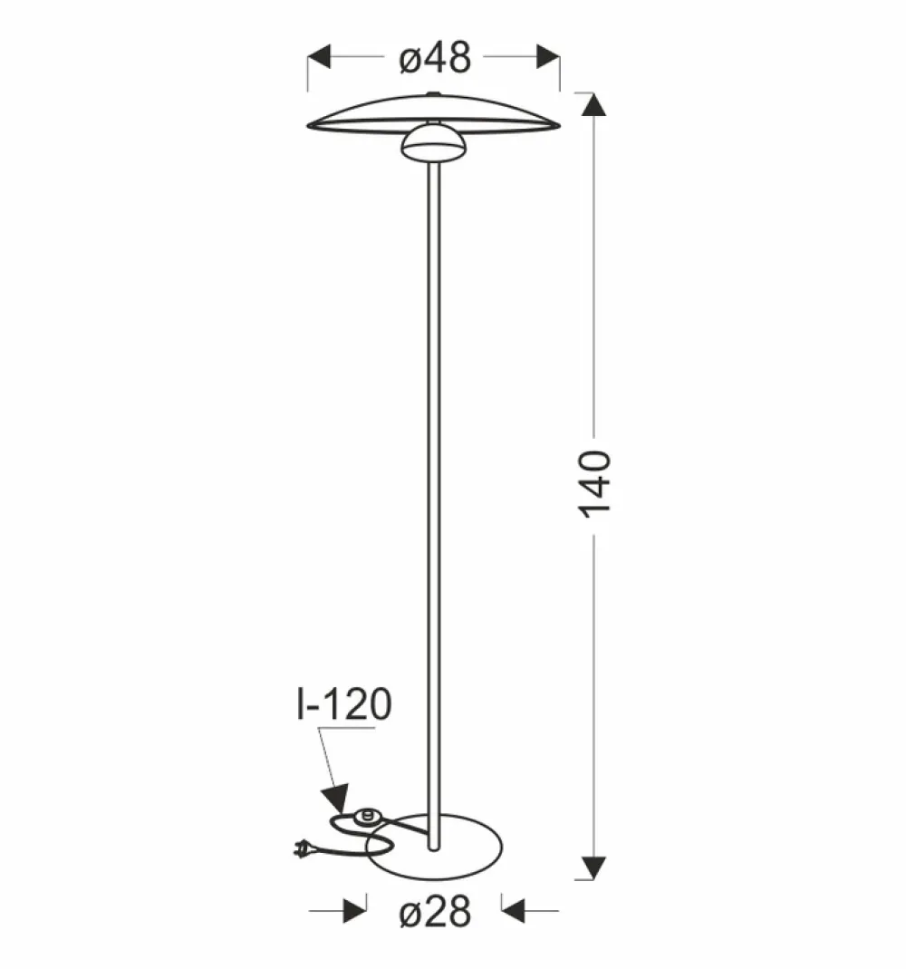 Oświetlenie Jadalni|Oświetlenie Salonu>Ledea Lampa podłogowa Lund biała LED ciepły