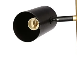 Oświetlenie Jadalni|Oświetlenie Sypialni></noscript>Candellux Lighting Lampa podłogowa Perret czarno-złota 164cm