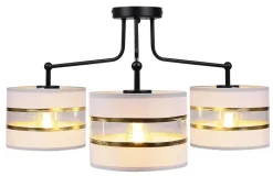 Oświetlenie Jadalni|Oświetlenie Sypialni>Candellux Lighting Lampa sufitowa Andy 3xE27 czarna/chrom