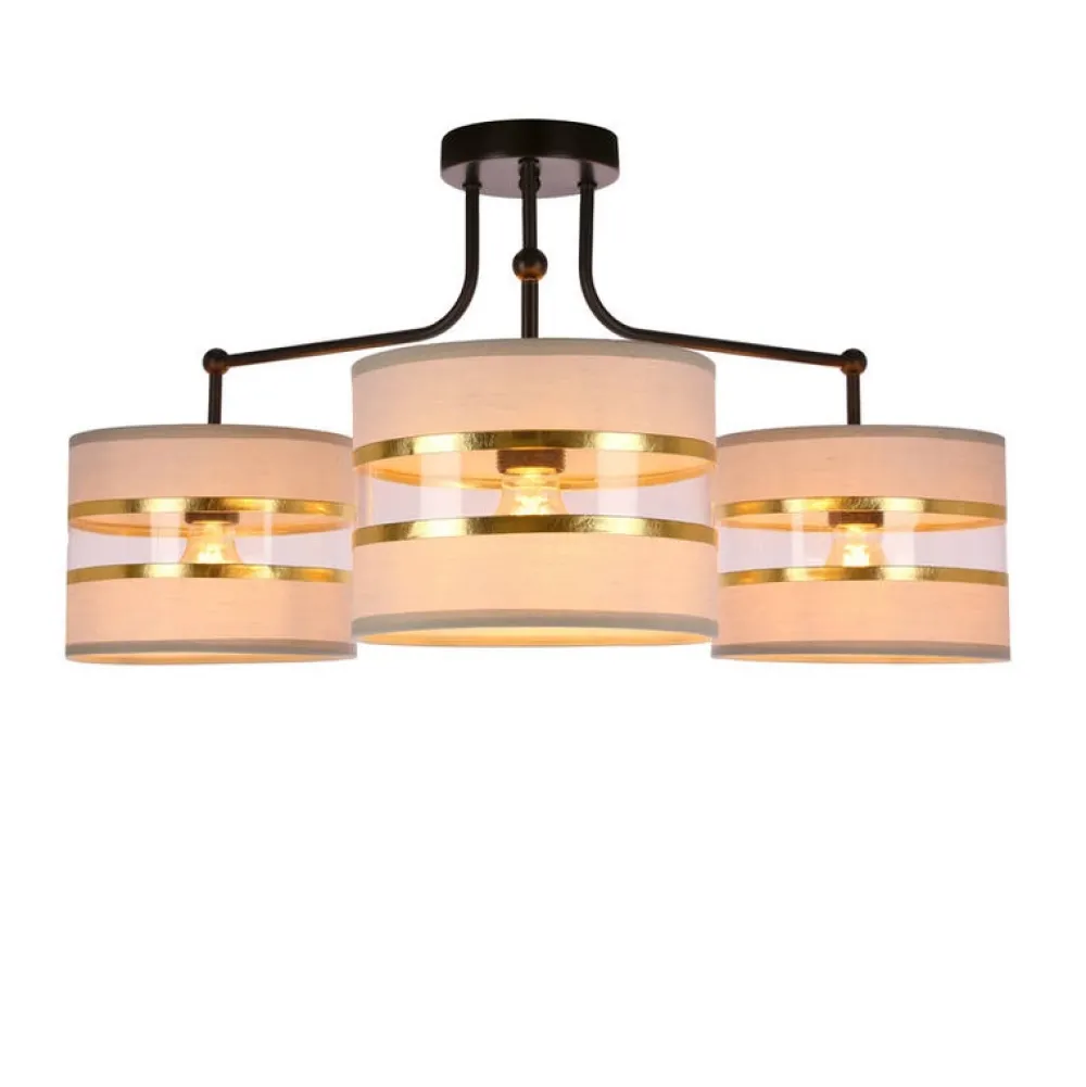 Oświetlenie Jadalni|Oświetlenie Sypialni>Candellux Lighting Lampa sufitowa Andy 3xE27 czarna/chrom