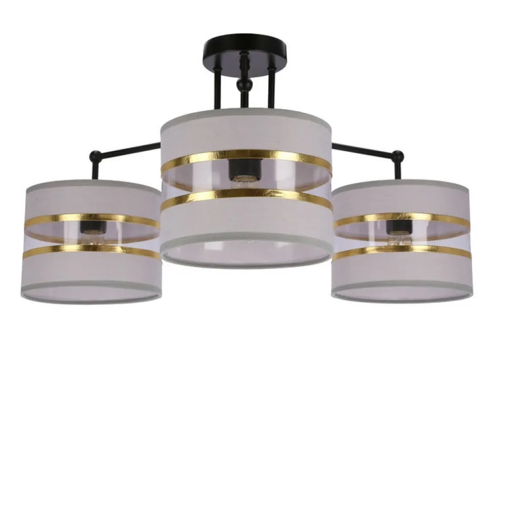 Oświetlenie Jadalni|Oświetlenie Sypialni>Candellux Lighting Lampa sufitowa Andy 3xE27 czarna/chrom