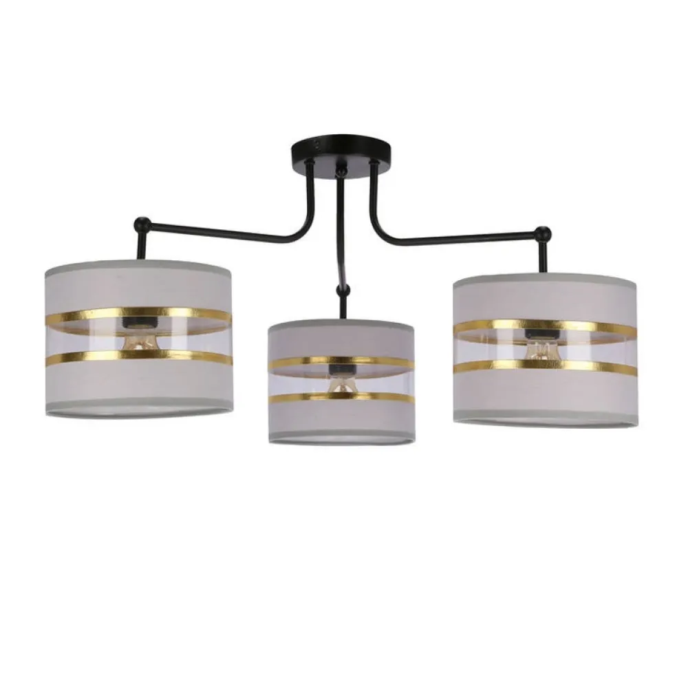 Oświetlenie Jadalni|Oświetlenie Sypialni>Candellux Lighting Lampa sufitowa Andy 3xE27 czarna/chrom