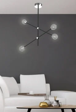 Oświetlenie Sypialni|Oświetlenie Salonu>Apeti LAMPA SUFITOWA PAKSOS 6xG9 LED CZARNY