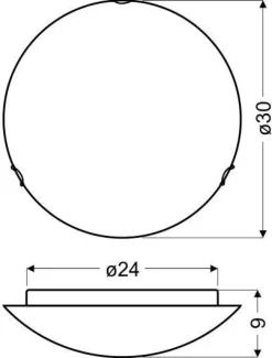 Oświetlenie Przedpokoju|Oświetlenie Łazienki>Candellux Lighting Lampa Sufitowa Beris Plafon E27