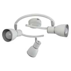 Oświetlenie Przedpokoju|Oświetlenie Jadalni>Candellux Lighting Lampa sufitowa biała/chrom spirala 3xE14 Fido