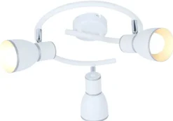 Oświetlenie Przedpokoju|Oświetlenie Jadalni>Candellux Lighting Lampa sufitowa biała/chrom spirala 3xE14 Fido