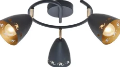 Oświetlenie Przedpokoju|Oświetlenie Jadalni>Candellux Lighting LAMPA SUFITOWA COTY SPIRALA E14 CZARNY