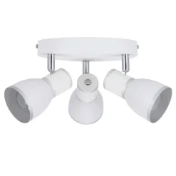 Oświetlenie Przedpokoju|Oświetlenie Jadalni></noscript>Candellux Lighting LAMPA SUFITOWA FIDO PLAFON E14 BIAŁY+CHROM