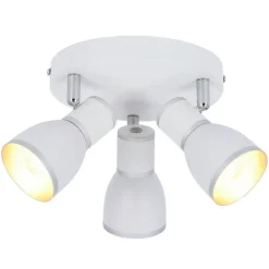 Oświetlenie Przedpokoju|Oświetlenie Jadalni></noscript>Candellux Lighting LAMPA SUFITOWA FIDO PLAFON E14 BIAŁY+CHROM