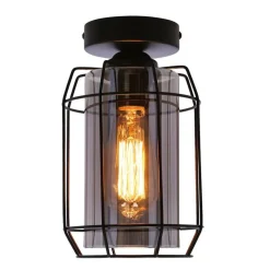 Oświetlenie Przedpokoju|Oświetlenie Jadalni></noscript>Candellux Lighting Lampa sufitowa Jonera klosz dymiony 1x40W E27