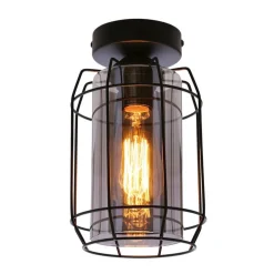 Oświetlenie Przedpokoju|Oświetlenie Jadalni></noscript>Candellux Lighting Lampa sufitowa Jonera klosz dymiony 1x40W E27