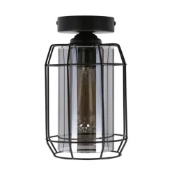 Oświetlenie Przedpokoju|Oświetlenie Jadalni></noscript>Candellux Lighting Lampa sufitowa Jonera klosz dymiony 1x40W E27