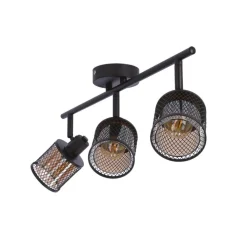 Oświetlenie Przedpokoju|Oświetlenie Jadalni></noscript>Candellux Lighting Lampa sufitowa kawowe złoto klosz bursztyn 3xE14 Canabera