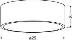 Oświetlenie Łazienki|Oświetlenie Jadalni>Candellux Lighting Lampa sufitowa LED zimny 10W 6500K plafon wenge Zigo