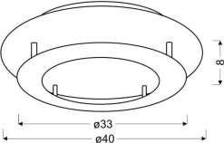 Oświetlenie Przedpokoju|Oświetlenie Łazienki></noscript>Candellux Lighting Lampa sufitowa plafon biały 40cm LED Merle