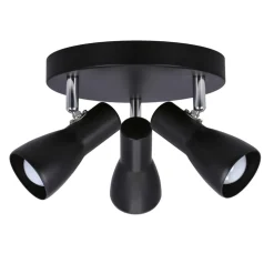 Oświetlenie Pokoju Dziecięcego|Oświetlenie Sypialni>Candellux Lighting Lampa sufitowa plafon czarny mat regulowany Picardo