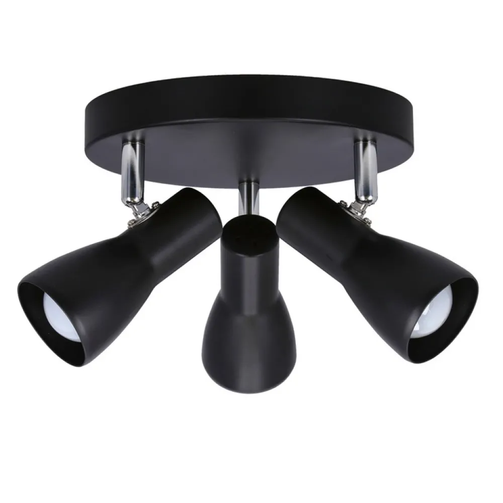 Oświetlenie Pokoju Dziecięcego|Oświetlenie Sypialni>Candellux Lighting Lampa sufitowa plafon czarny mat regulowany Picardo