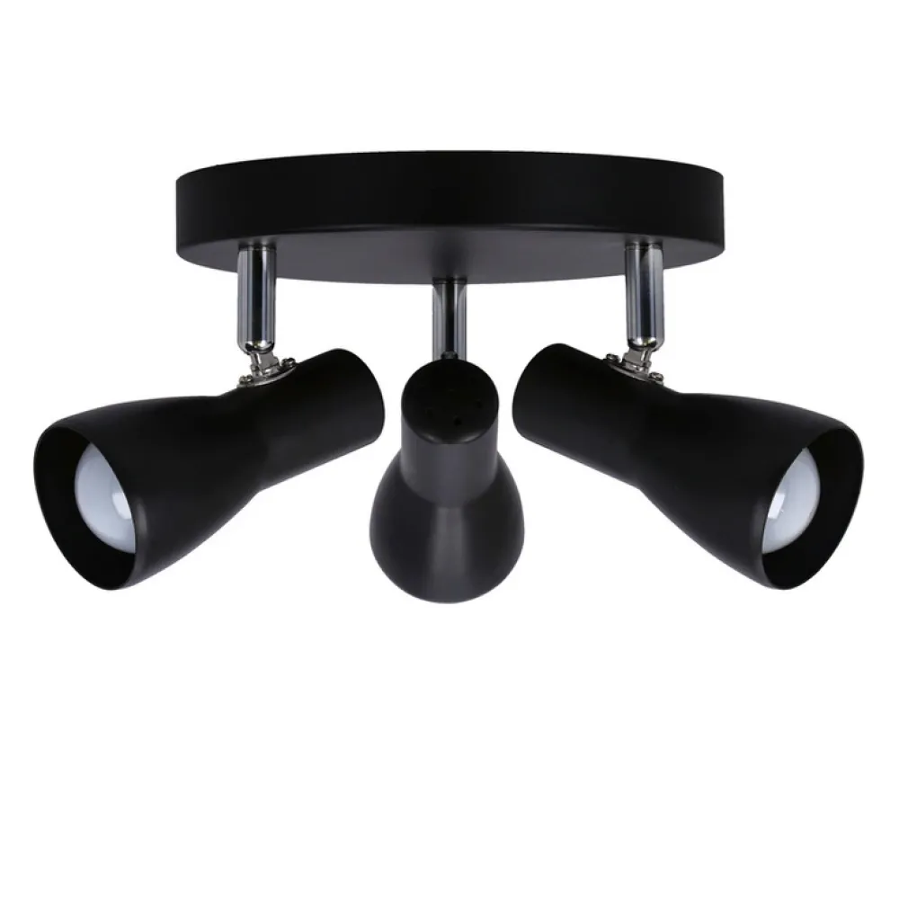 Oświetlenie Pokoju Dziecięcego|Oświetlenie Sypialni>Candellux Lighting Lampa sufitowa plafon czarny mat regulowany Picardo