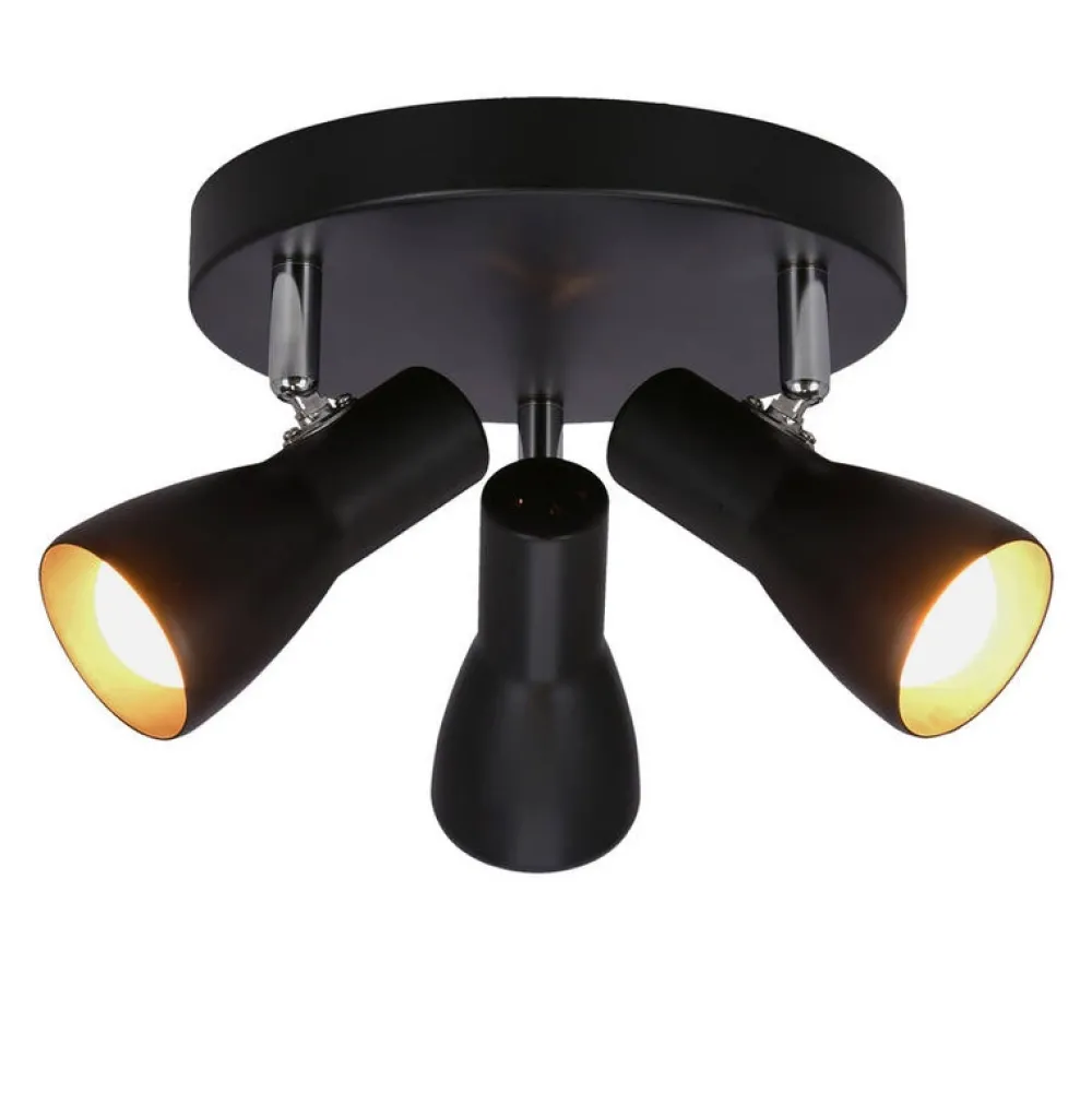 Oświetlenie Pokoju Dziecięcego|Oświetlenie Sypialni>Candellux Lighting Lampa sufitowa plafon czarny mat regulowany Picardo