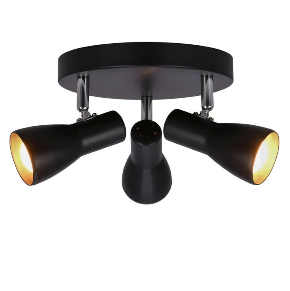 Oświetlenie Pokoju Dziecięcego|Oświetlenie Sypialni>Candellux Lighting Lampa sufitowa plafon czarny mat regulowany Picardo