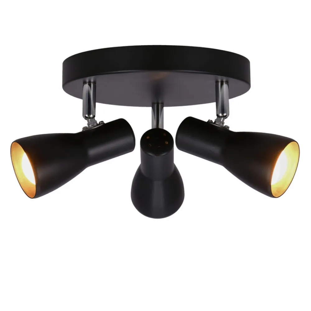 Oświetlenie Pokoju Dziecięcego|Oświetlenie Sypialni>Candellux Lighting Lampa sufitowa plafon czarny mat regulowany Picardo