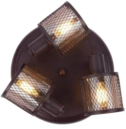 Oświetlenie Przedpokoju|Oświetlenie Jadalni></noscript>Candellux Lighting Lampa sufitowa plafon kawowe złoto bursztyn 3x40W Canabera