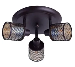 Oświetlenie Przedpokoju|Oświetlenie Jadalni></noscript>Candellux Lighting Lampa sufitowa plafon kawowe złoto bursztyn 3x40W Canabera