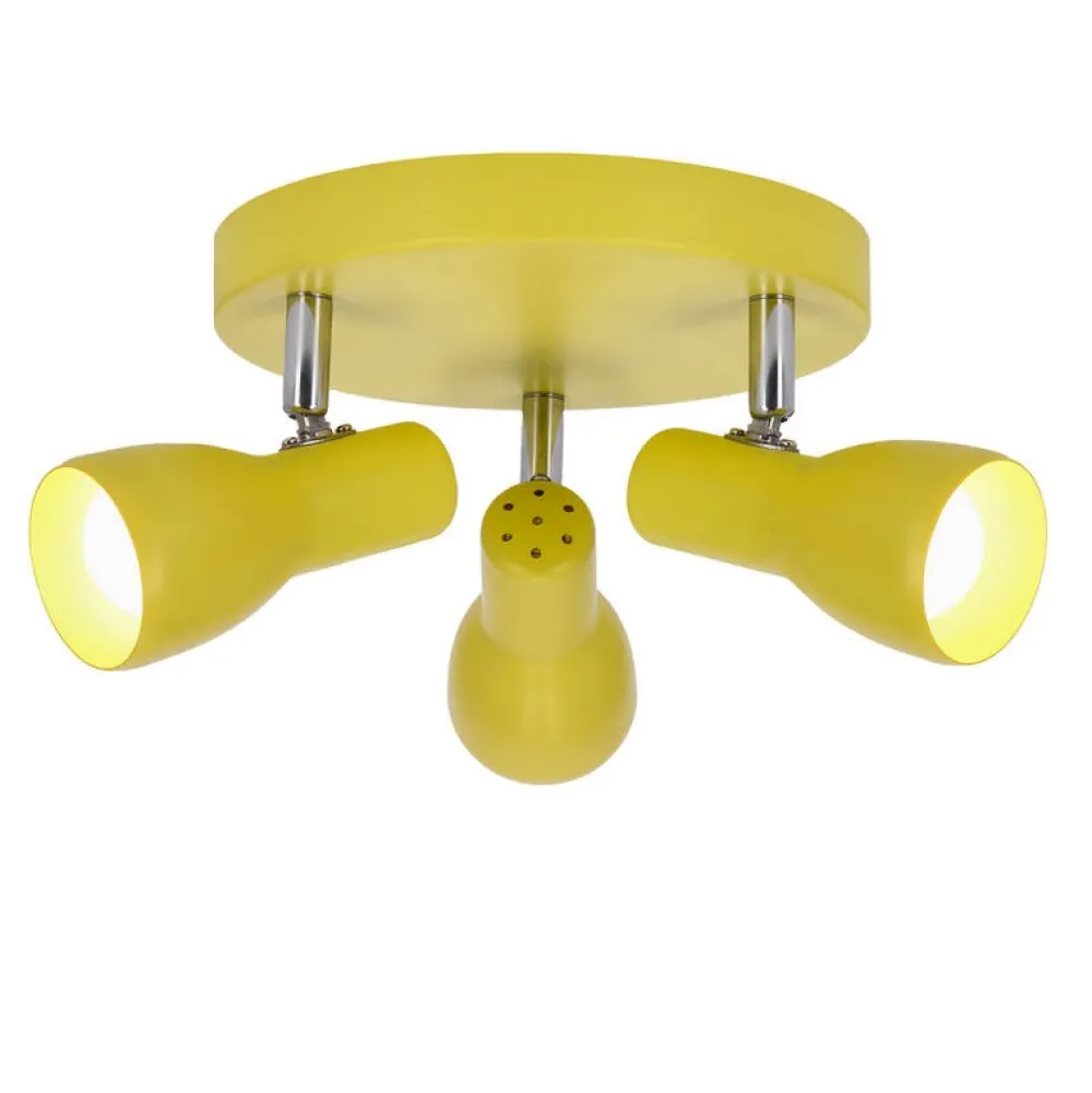 Oświetlenie Pokoju Dziecięcego|Oświetlenie Sypialni>Candellux Lighting Lampa sufitowa plafon musztardowy regulowany 3xE14 Picardo