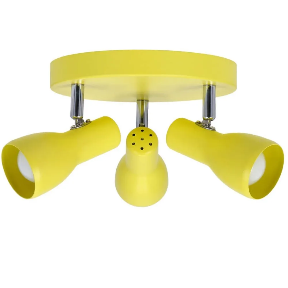 Oświetlenie Pokoju Dziecięcego|Oświetlenie Sypialni>Candellux Lighting Lampa sufitowa plafon musztardowy regulowany 3xE14 Picardo