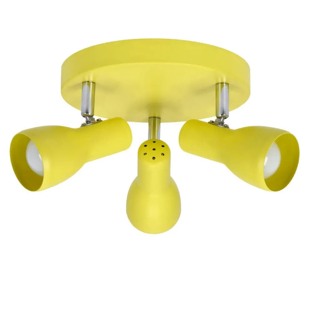 Oświetlenie Pokoju Dziecięcego|Oświetlenie Sypialni>Candellux Lighting Lampa sufitowa plafon musztardowy regulowany 3xE14 Picardo