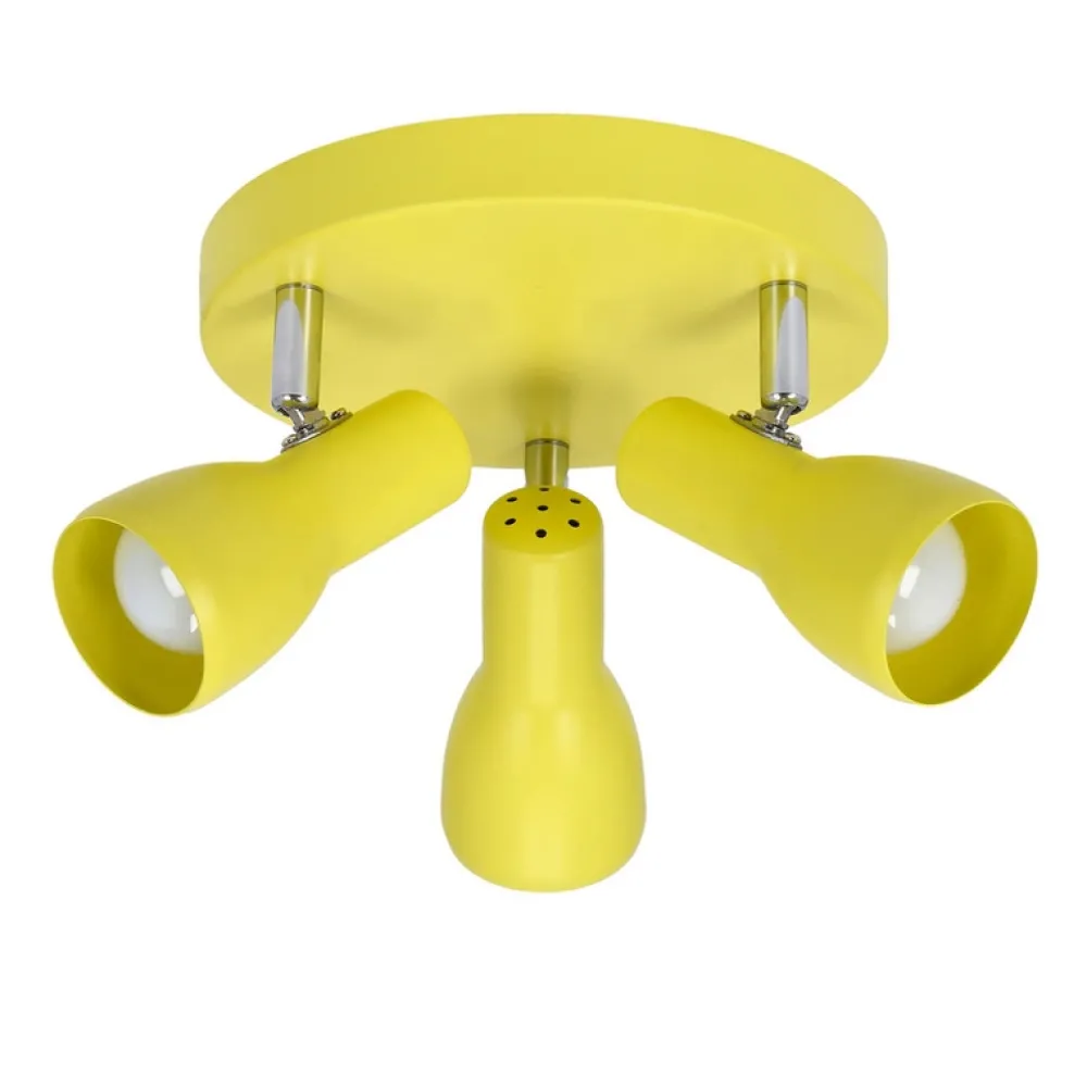 Oświetlenie Pokoju Dziecięcego|Oświetlenie Sypialni>Candellux Lighting Lampa sufitowa plafon musztardowy regulowany 3xE14 Picardo