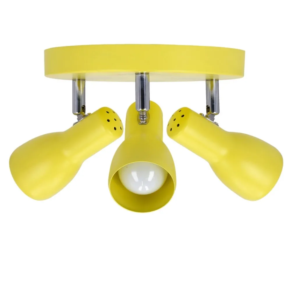 Oświetlenie Pokoju Dziecięcego|Oświetlenie Sypialni>Candellux Lighting Lampa sufitowa plafon musztardowy regulowany 3xE14 Picardo