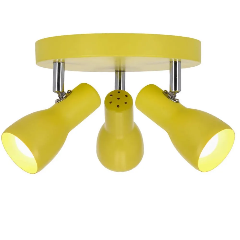 Oświetlenie Pokoju Dziecięcego|Oświetlenie Sypialni>Candellux Lighting Lampa sufitowa plafon musztardowy regulowany 3xE14 Picardo