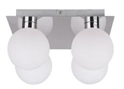 Oświetlenie Przedpokoju|Oświetlenie Sypialni>Candellux Lighting Lampa sufitowa plafon Oden biały klosz kula 4xG9