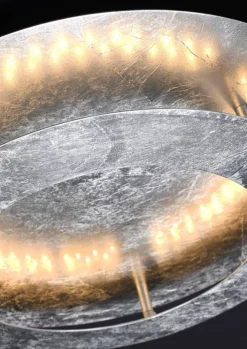 Oświetlenie Przedpokoju|Oświetlenie Łazienki></noscript>Candellux Lighting Lampa sufitowa plafon srebrny 40cm LED Merle