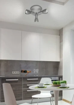 Oświetlenie Pokoju Dziecięcego|Oświetlenie Sypialni></noscript>Candellux Lighting Lampa sufitowa plafon srebrny regulowany Picardo