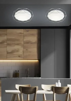 Oświetlenie Przedpokoju|Oświetlenie Sypialni>Candellux Lighting Lampa sufitowa plafon 16W LED 3000K chrom SVEN