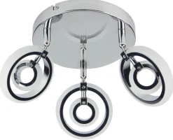 Oświetlenie Przedpokoju|Oświetlenie Sypialni>Candellux Lighting Lampa sufitowa plafon 3X6W LED chrom 3000K CELT