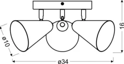 Oświetlenie Pokoju Dziecięcego|Lampy Sufitowe>Candellux Lighting Lampa sufitowa plafon 3X40W E14 jasny róż AMOR