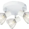 Oświetlenie Przedpokoju|Oświetlenie Jadalni>Candellux Lighting Lampa sufitowa plafon 3X40W E14 biały chrom FLY