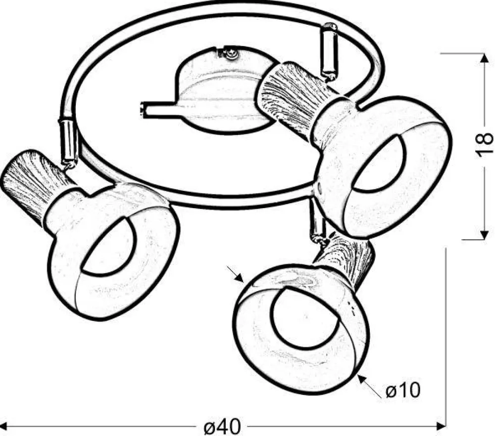 Oświetlenie Przedpokoju|Oświetlenie Jadalni>Candellux Lighting Lampa sufitowa spirala metal biała + drewno 3E14 Puerto