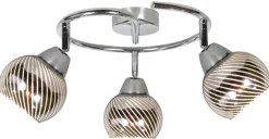 Oświetlenie Przedpokoju|Oświetlenie Jadalni>Candellux Lighting Lampa sufitowa spirala 3X10W E14 LED chrom FORT
