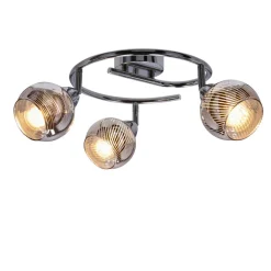 Oświetlenie Przedpokoju|Oświetlenie Jadalni></noscript>Candellux Lighting Lampa sufitowa spirala 3X10W E14 LED chrom FORT