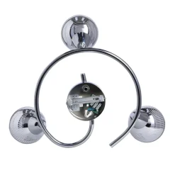 Oświetlenie Przedpokoju|Oświetlenie Jadalni></noscript>Candellux Lighting Lampa sufitowa spirala 3X10W E14 LED chrom FORT